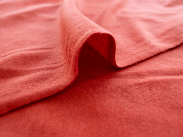 Designer Deadstock - Wool/Spandex Jersey - Coral