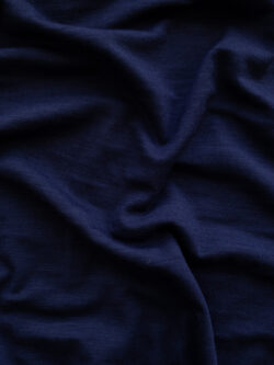 Designer Deadstock - Wool/Spandex Jersey - Midnight