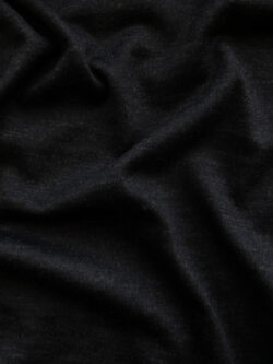 Designer Deadstock - Wool Jersey - Washed Black