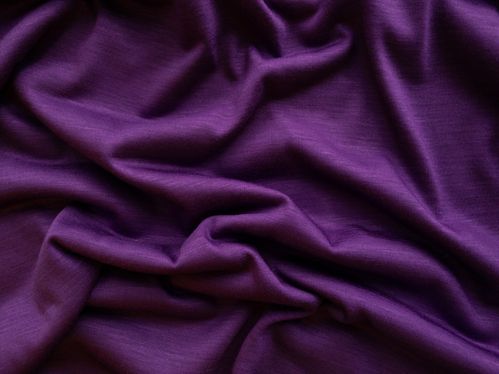 Designer Deadstock - Rayon/Linen Jersey - Purple