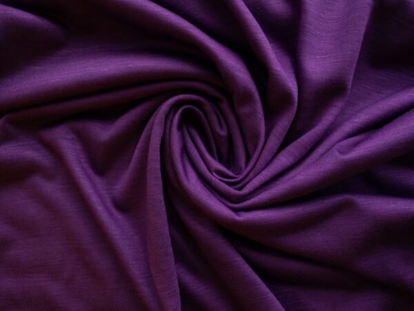 Designer Deadstock - Rayon/Linen Jersey - Purple