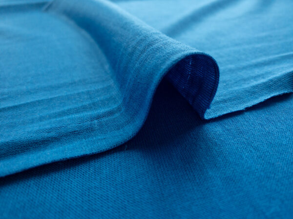 Designer Deadstock - Rayon/Linen Jersey - Cerulean Blue