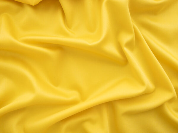 European Designer Deadstock - Cotton/Polyester Sateen - Canary Yellow