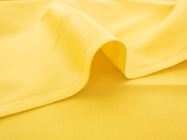 European Designer Deadstock - Cotton/Polyester Sateen - Canary Yellow