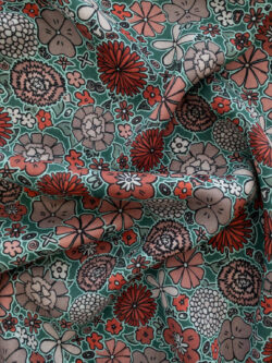 European Designer Deadstock - Viscose Challis - Mum Bouquet