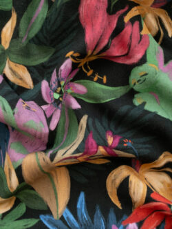 Lady McElroy - Ella Linen/Viscose - Sloth Paradise - Midnight