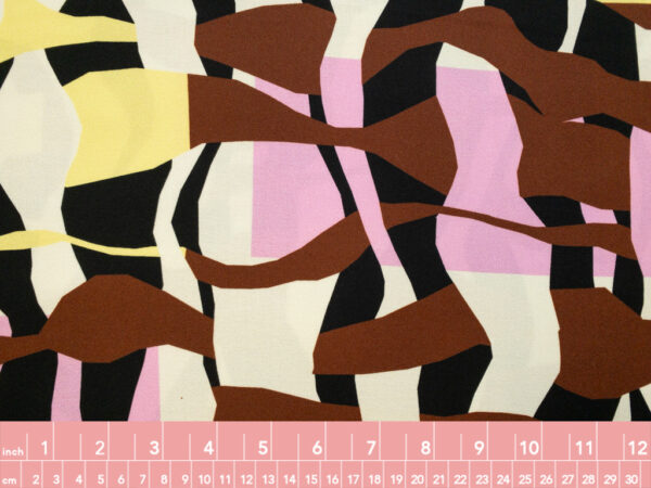 Lady McElroy - Orella Viscose Crepe - Abstract Grid