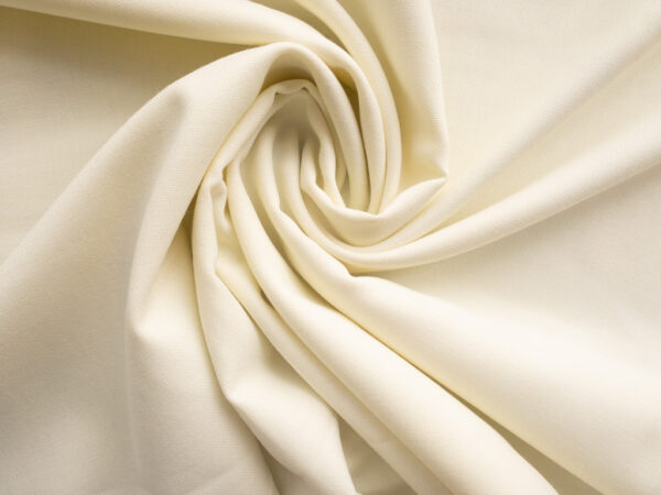 European Designer Deadstock - Wool/Polyester - Ivory