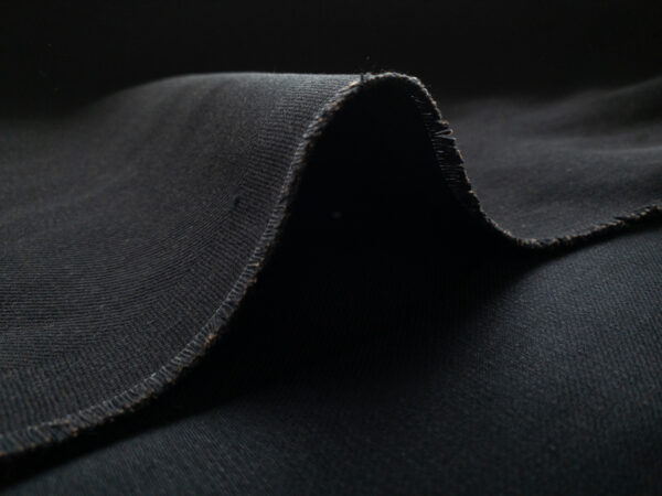 European Designer Deadstock - Organic Cotton Denim - 9.4 oz - Black