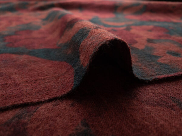 European Designer Deadstock - Wool Crepe - Obscured Flora