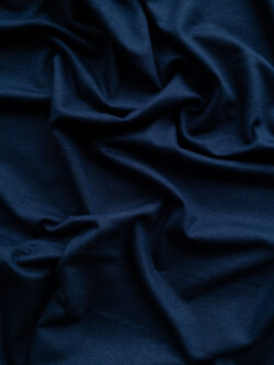 European Designer Deadstock – Viscose/Spandex Jersey – Marine Navy