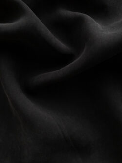 Sandwashed Tencel/Viscose Challis - Black