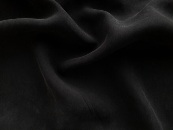 Sandwashed Tencel/Viscose Challis - Black