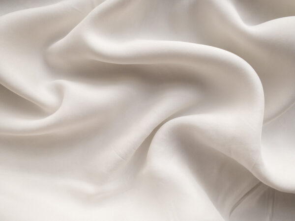 Sandwashed Tencel/Viscose Challis - Ivory