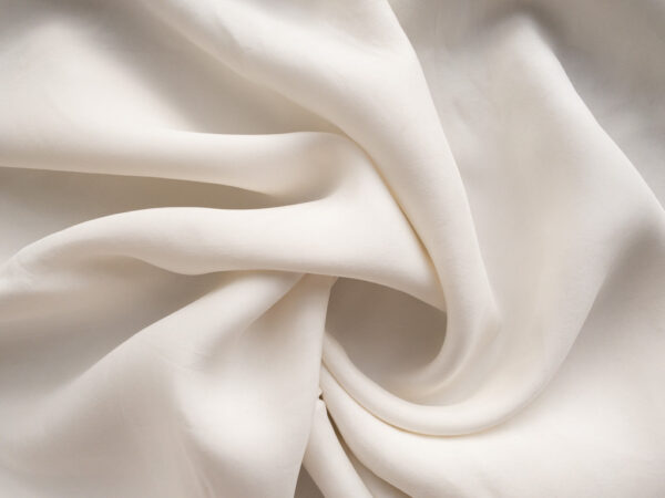 Sandwashed Tencel/Viscose Challis - Ivory