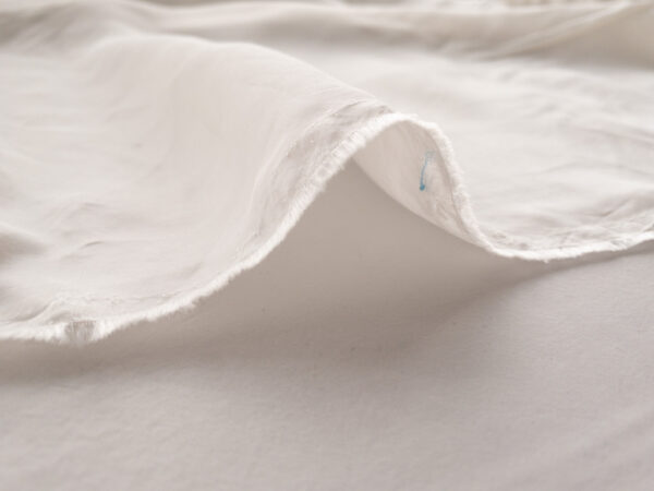 Sandwashed Tencel/Viscose Challis - Ivory