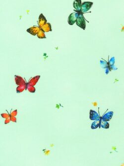 Quilting Cotton - Joyful Meadows - Butterfly Flutter - Mint