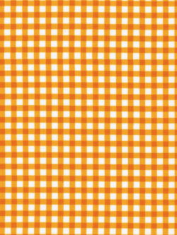 Quilting Cotton - Flowerhouse Basics - Gingham - Orange