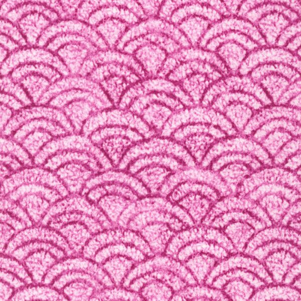 Quilting Cotton - Flowerhouse: Natural Textures - Scallops - Pink