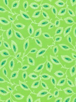 Elizabeth Cotton Flannel - Flowerhouse: Time Well Spent - Leaves - Green