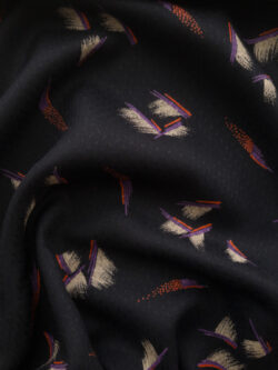 Jacquard Ponte Knit / Black / Garment Fabric