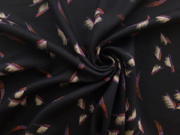 Lady McElroy – Viscose Dobby – Brushstroke - Black