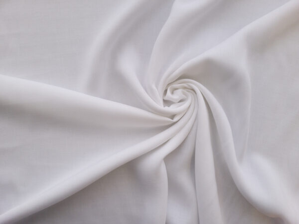 Japanese Designer Deadstock - Viscose Lawn - White