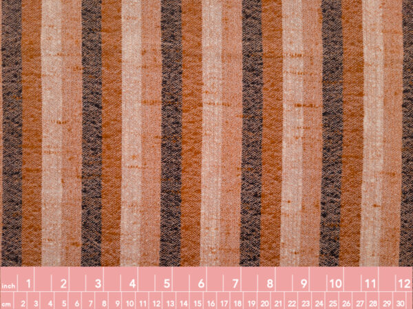 European Designer Deadstock - Wool/Polyester - Rustic Stripe