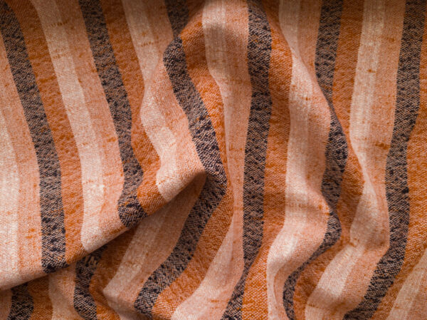 European Designer Deadstock - Wool/Polyester - Rustic Stripe