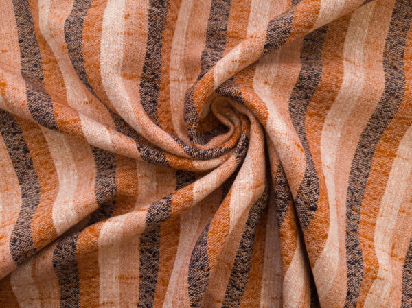 European Designer Deadstock - Wool/Polyester - Rustic Stripe