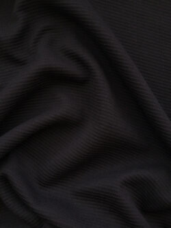 Black Ottoman Spandex Fabric