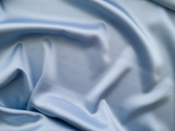 Designer Deadstock - Silk Charmeuse - Princess Blue