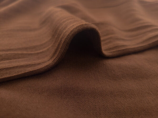 Designer Deadstock - 100% Wool Jersey - Chocolate