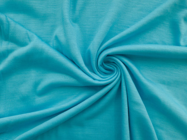 Designer Deadstock - Superwash Wool Jersey - Cyan