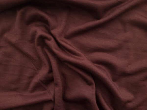 Designer Deadstock - Superwash Wool Jersey - Mahogany