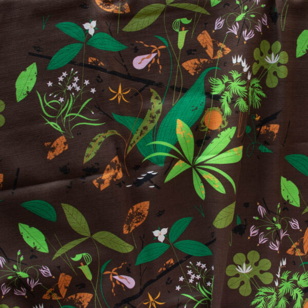 Birch – Organic Cotton Barkcloth – Spring Wildflowers