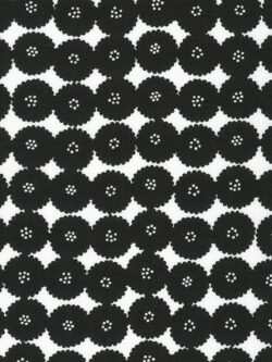 Quilting Cotton - Jardin Noir - Dandelions -Jet