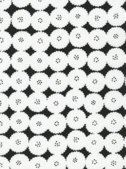 Quilting Cotton - Jardin Noir - Dandelions - Ice