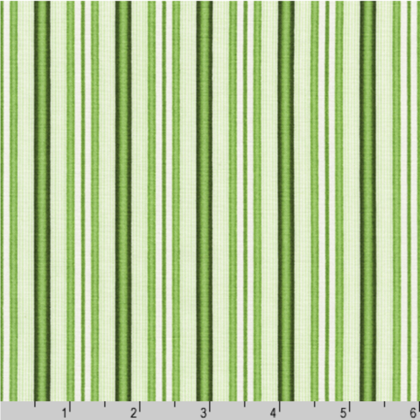 Quilting Cotton - Flowerhouse Basics - Stripe - Fresh Sage