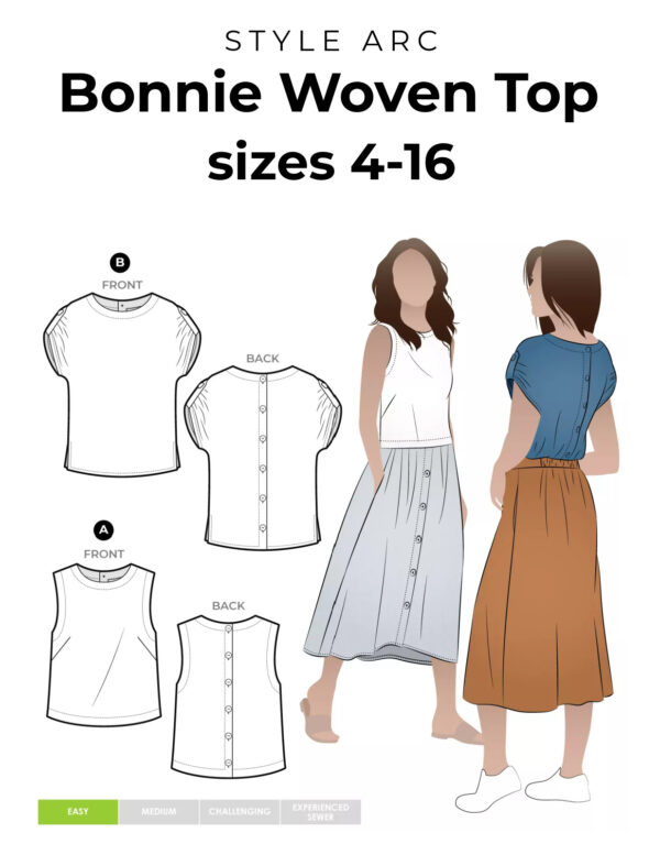 Style Arc Bonnie Woven Top 4–16