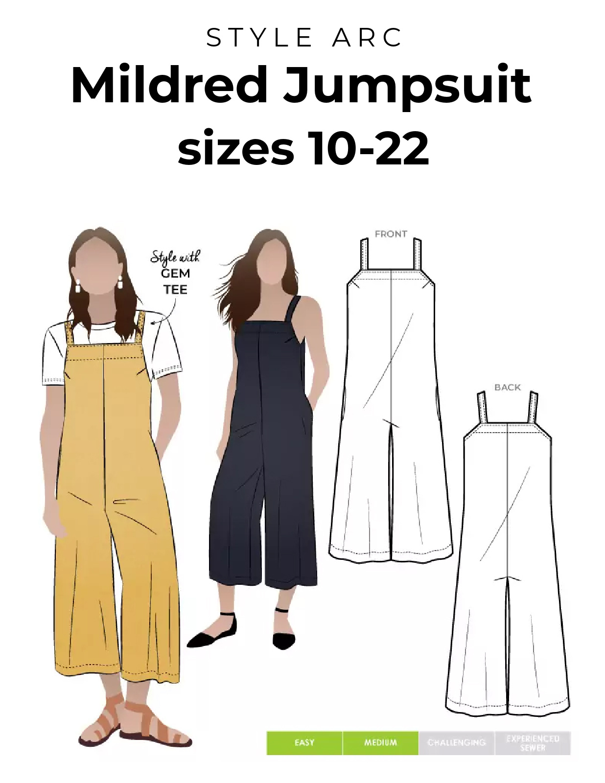 Style Arc Mildred Jumpsuit 10–22 - Stonemountain & Daughter Fabrics