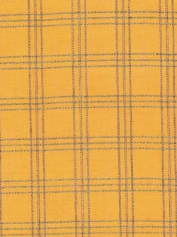 Premium Yarn Dyed Cotton - Windowpane Plaid - Yellow