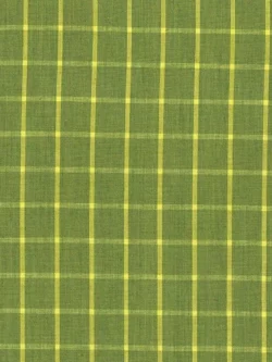 Premium Yarn Dyed Cotton - Medium Windowpane - Green