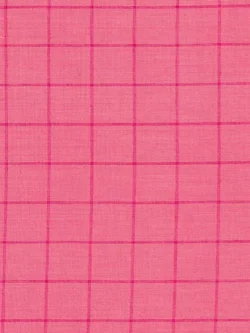 Premium Yarn Dyed Cotton - Windowpane Plaid - Magenta