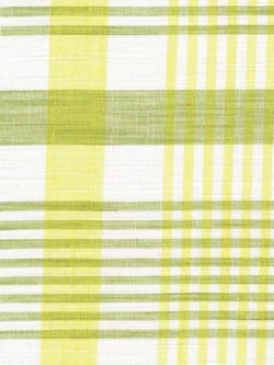 Premium Yarn Dyed Cotton - Plaid - Green/Cream