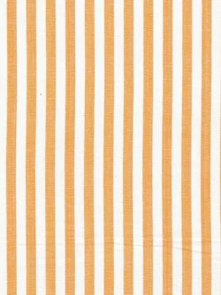 Premium Yarn Dyed Cotton - Stripe - Orange/White