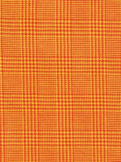 Premium Yarn Dyed Cotton - Houndstooth Plaid - Sun/Orange