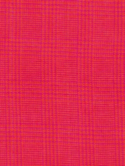 Premium Yarn Dyed Cotton - Houndstooth Plaid - Orange/Pink