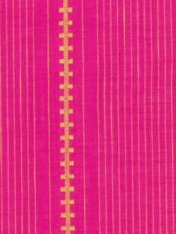 Premium Yarn Dyed Cotton - Dobby Zipper Stripe - Fuchsia