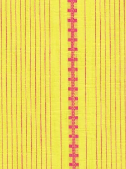 Premium Yarn Dyed Cotton - Dobby Zipper Stripe - Yellow